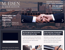 Tablet Screenshot of michaeleisenattorney.com